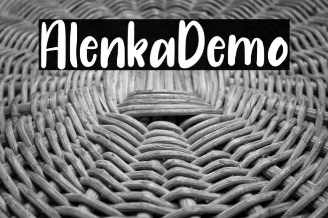 Alenka_Demo Font examples