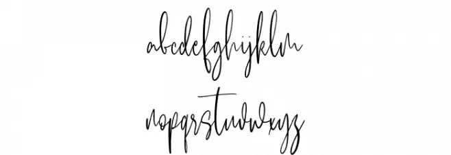 Alentropics Free Font LOWERCASE