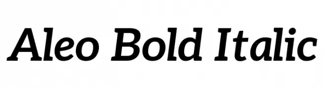 Aleo Bold Italic  Fuentes Gratis Descargar