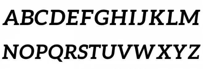 Aleo Bold Italic 字体 大写