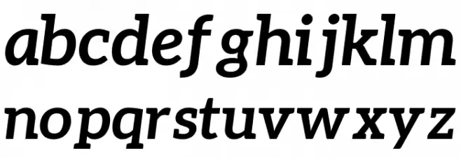 Aleo Bold Italic Font LOWERCASE
