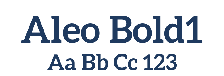 Aleo Bold1 Font Preview