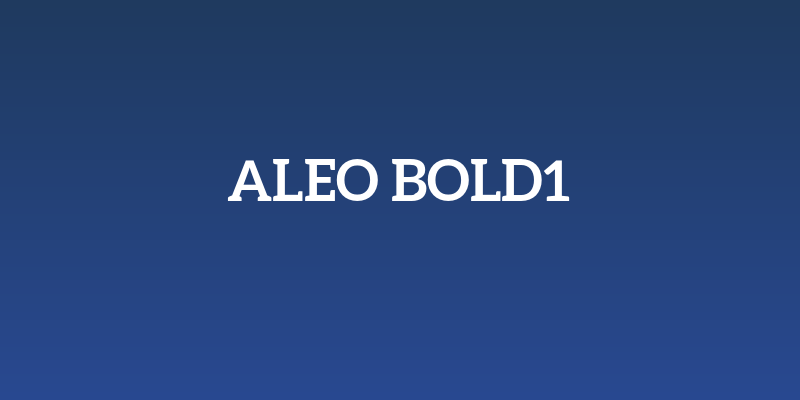 Aleo Bold1 Social Header