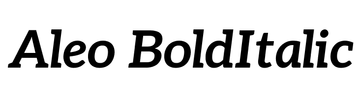 Aleo BoldItalic फ़ॉन्ट