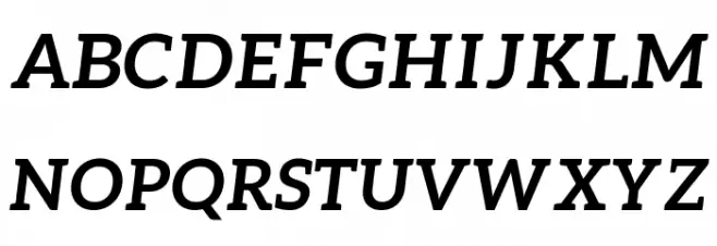 Aleo BoldItalic Font UPPERCASE