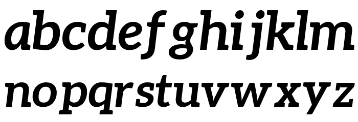 Aleo BoldItalic フォント 小文字