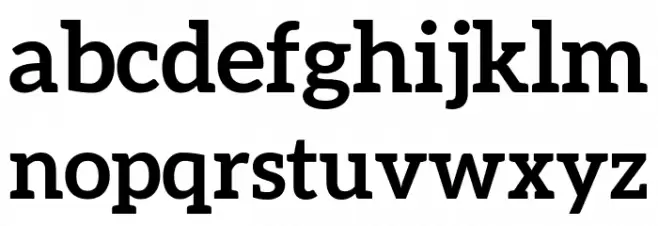 Aleo Bold Font LOWERCASE