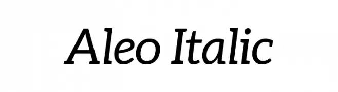 Aleo Italic  Fuentes Gratis Descargar