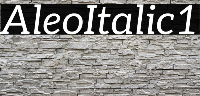 Aleo Italic1 Example 3