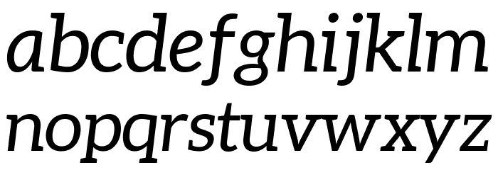 Aleo Italic Fonte MINÚSCULAS