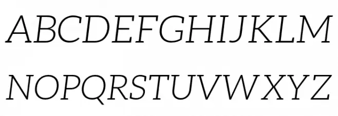 Aleo Light Italic Font Litere mari