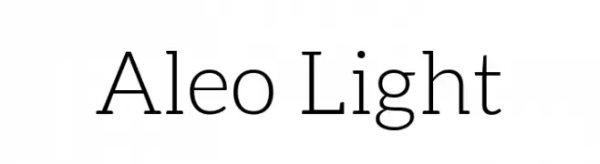 Aleo Light  Fuentes Gratis Descargar