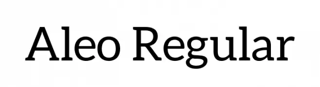 Aleo Regular  Fuentes Gratis Descargar