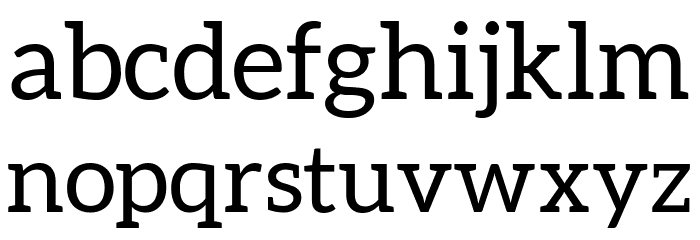 Aleo Regular Font LOWERCASE