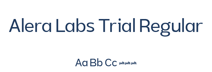 Alera Labs Trial Regular Font Preview
