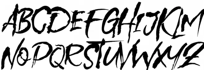 Alert Covid Schriftart Groß