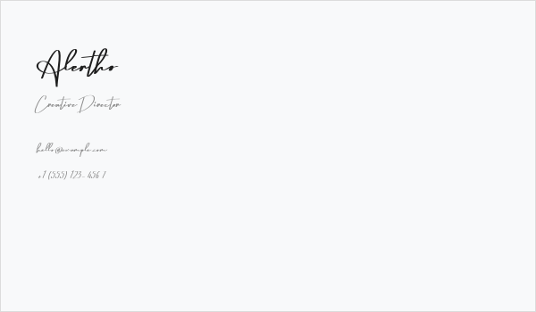 Alertho Business Card