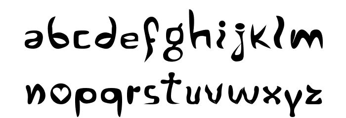 Alertse Шрифта строчной