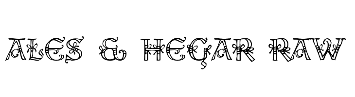 Ales & Hegar Raw Font