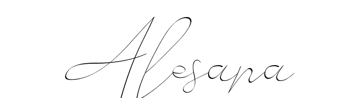 Alesana  नि: शुल्क फ़ॉन्ट्स डाउनलोड