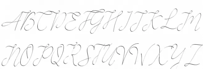 Alesana Schriftart Groß