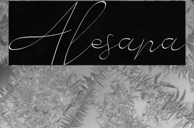 Alesana Font examples