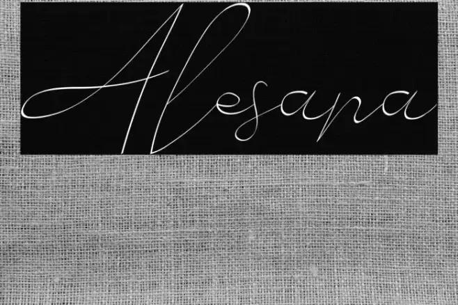 Alesana Font examples