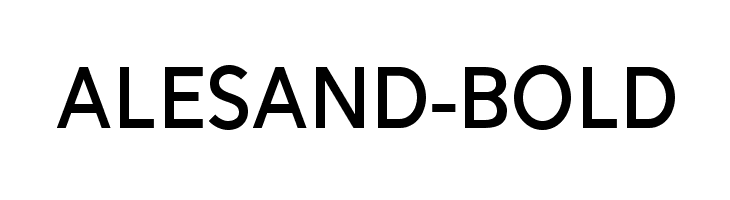 Alesand-Bold Font