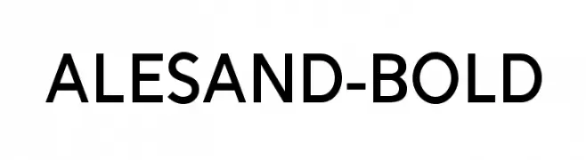 Alesand-Bold  Скачать бесплатные шрифты