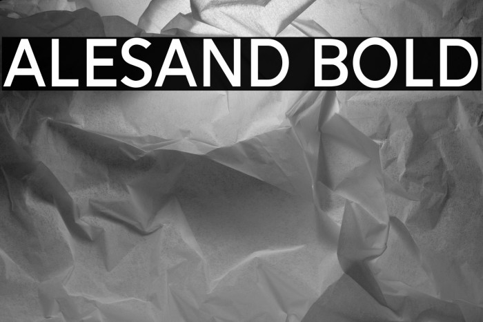 Alesand Bold Example 3