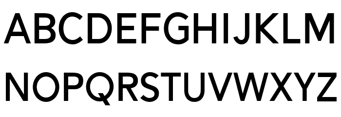 Alesand Bold Schriftart Kleinbuchstaben