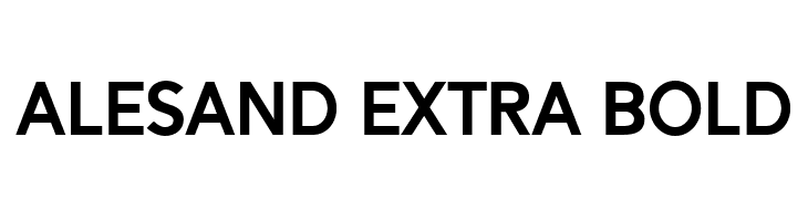 Alesand Extra Bold  لخطوط تنزيل