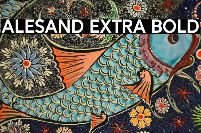 Alesand Extra Bold Example 1