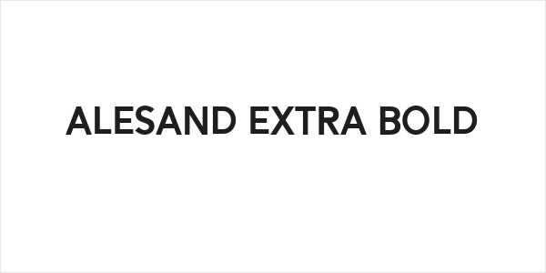 Alesand Extra Bold Logo