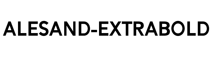 Alesand-ExtraBold  नि: शुल्क फ़ॉन्ट्स डाउनलोड