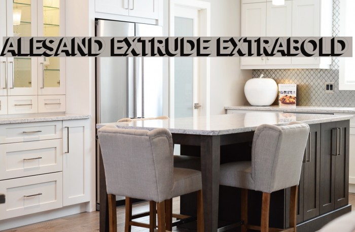 Alesand Extrude ExtraBold Font examples