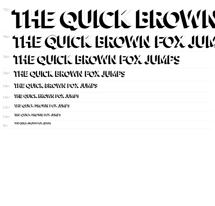 Alesand Extrude ExtraBold Waterfall