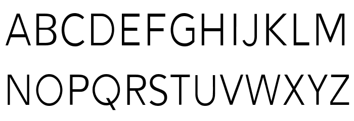 Alesand Light Schriftart Kleinbuchstaben