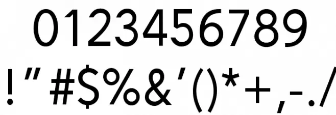 Alesand Regular Font OTHER CHARS