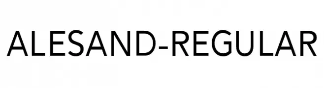 Alesand-Regular  Frei Schriftart Herunterladen