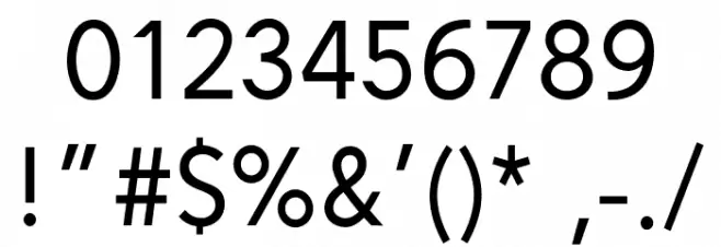 Alesand-Regular Font OTHER CHARS