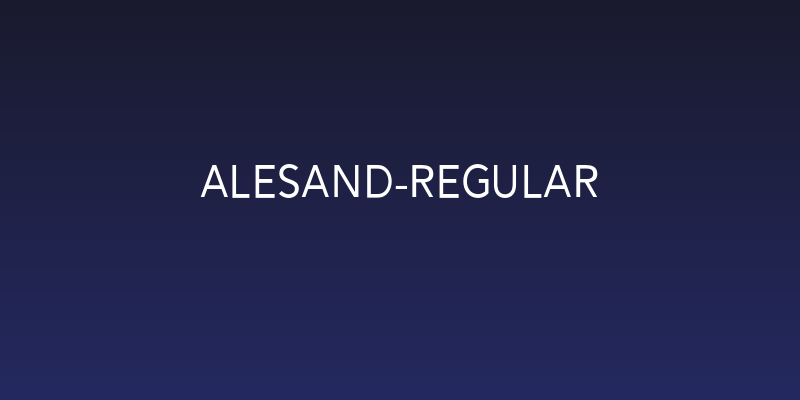 Alesand-Regular Social Header