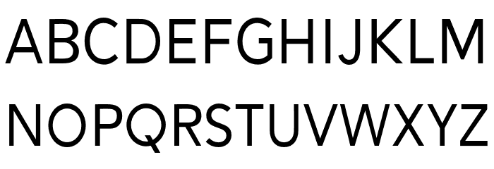 Alesand-Regular Schriftart Kleinbuchstaben