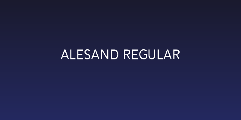 Alesand Regular Social Header