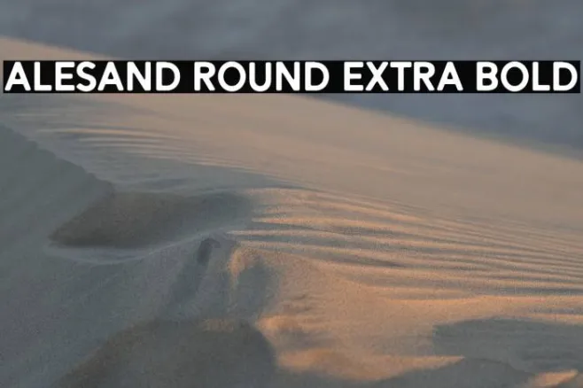 Alesand Round Extra Bold Example 3