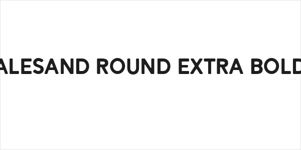 Alesand Round Extra Bold Logo