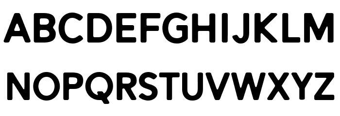 Alesand Round Extra Bold Font LOWERCASE