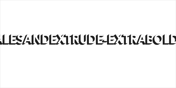 AlesandExtrude-ExtraBold Logo