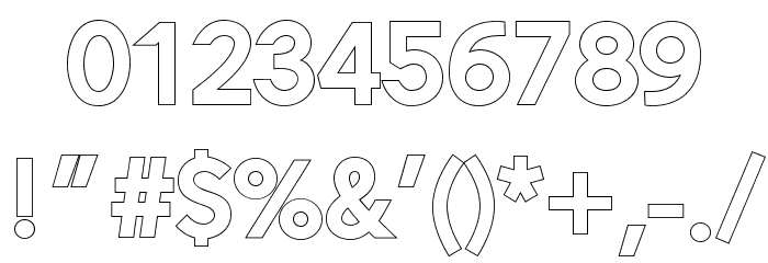AlesandOutline-ExtraBold Font OTHER CHARS