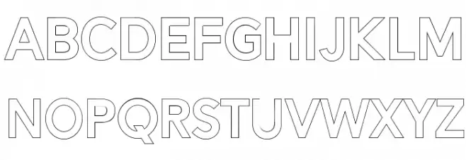 AlesandOutline-ExtraBold Schriftart Groß